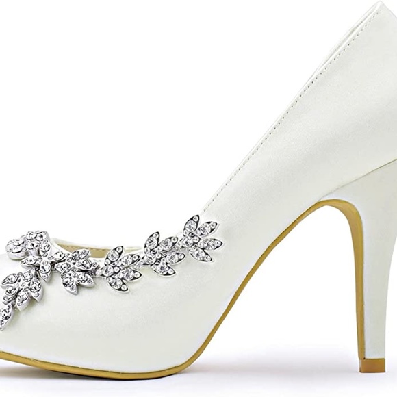 GORGEOUS WEDDING SHOES WITH ORIGINAL BOX!!! NEVER WORN! - Picture 6 of 6